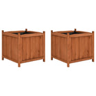 Plantenbak vurenhout 2 st 50x50x50 cm