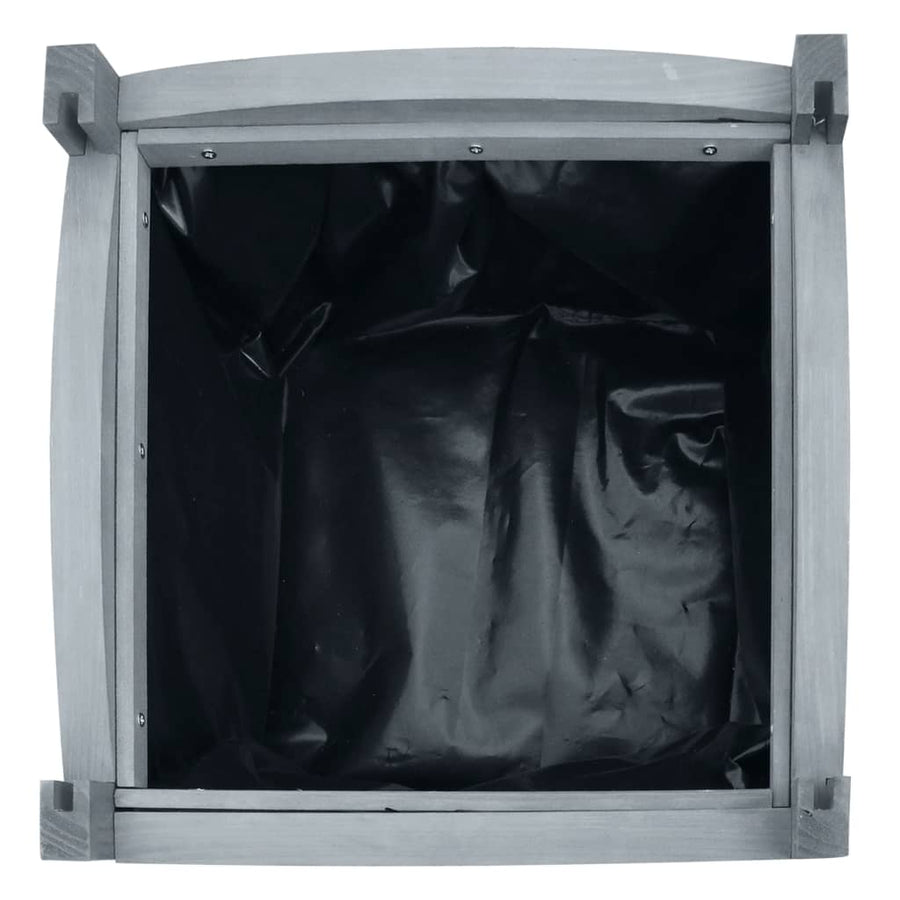Plantenbakken Verhoogd 30X30X30 Cm Massief Vurenhout Grijs