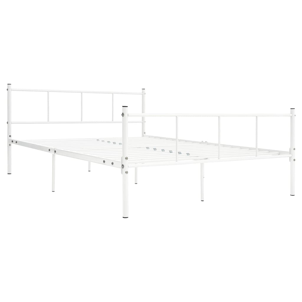 Bedframe Metaal 120 x 200 cm Wit
