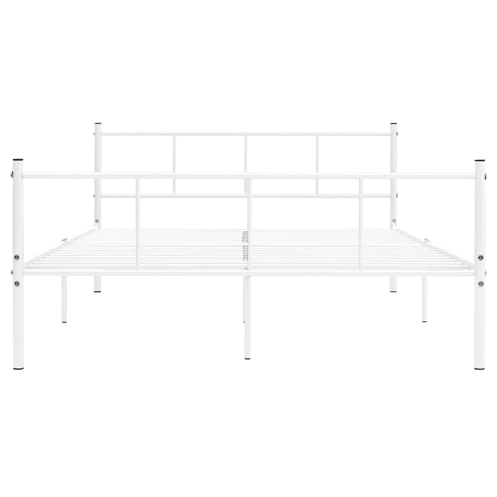 Bedframe Metaal 120 x 200 cm Wit