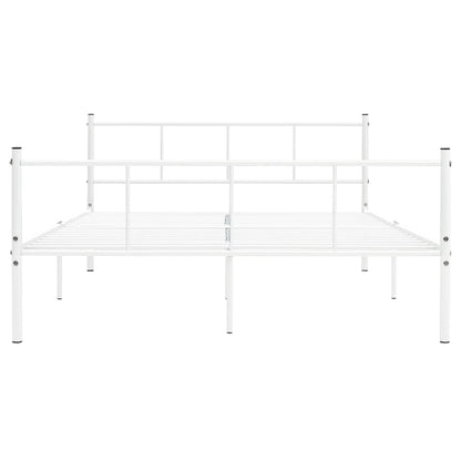 Bedframe Metaal 120 x 200 cm Wit