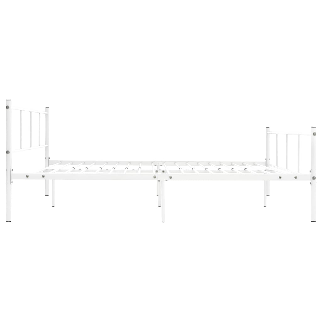 Bedframe Metaal 120 x 200 cm Wit