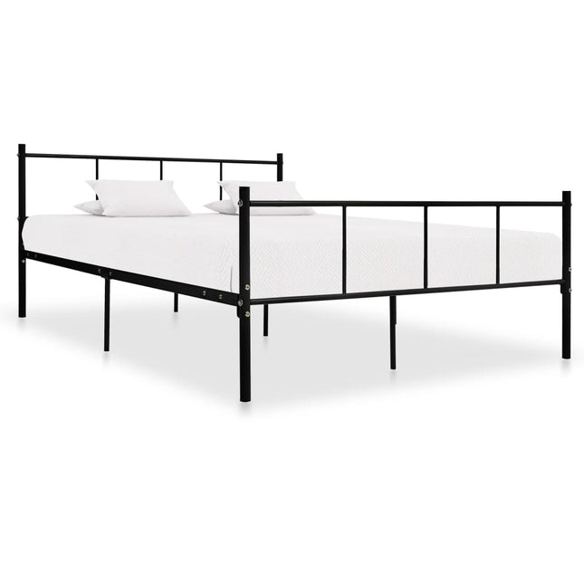 Bedframe Metaal 160 x 200 cm Zwart