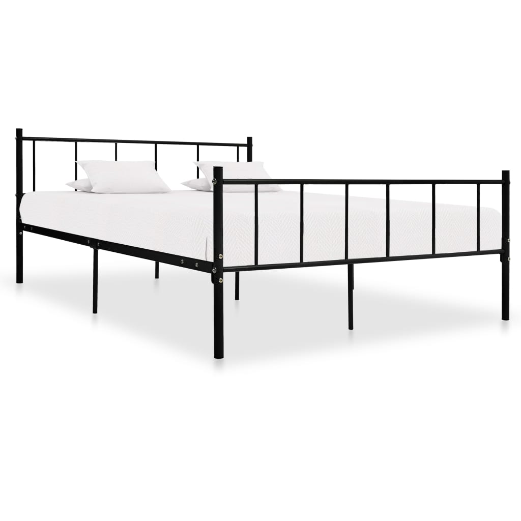 Bedframe Metaal 180 x 200 cm Zwart