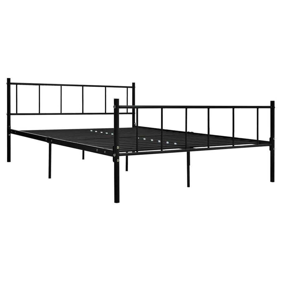 Bedframe Metaal 180 x 200 cm Zwart