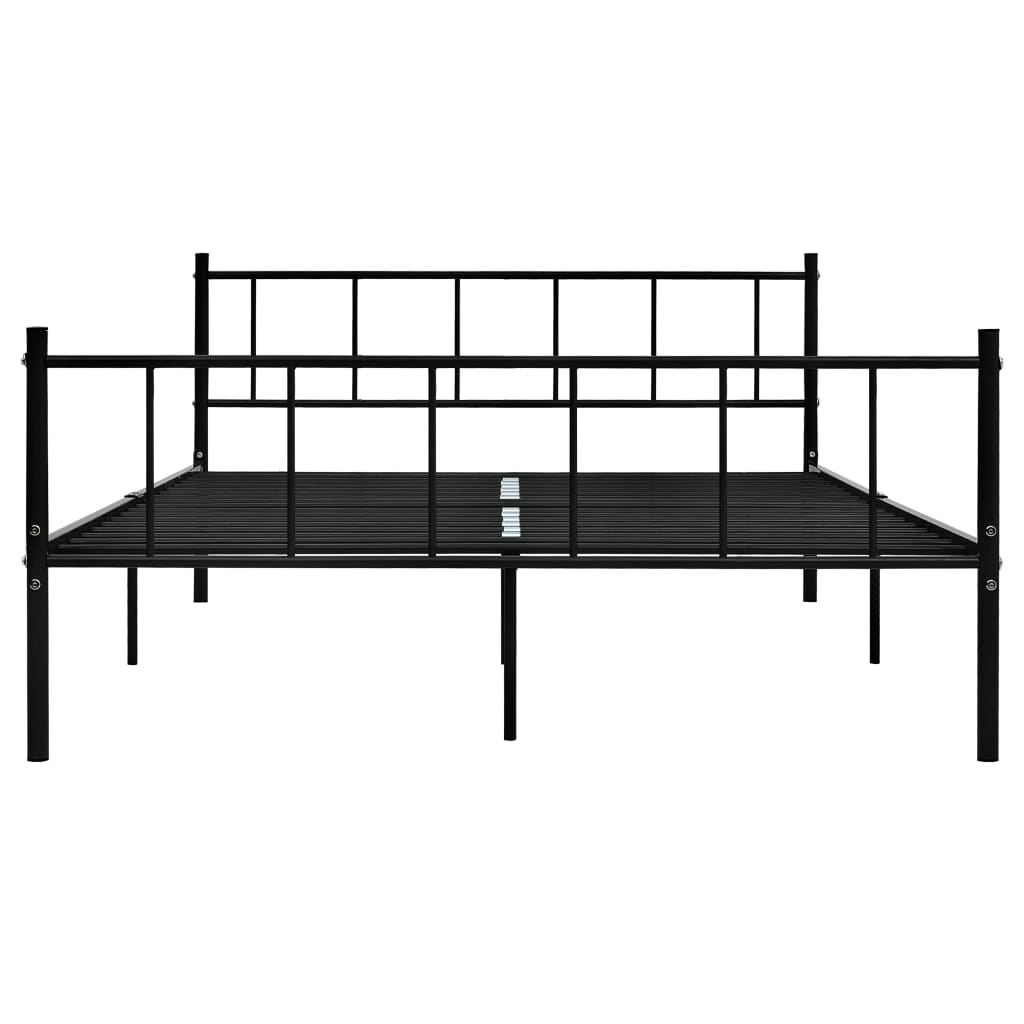 Bedframe Metaal 180 x 200 cm Zwart