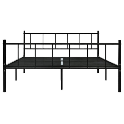 Bedframe Metaal 180 x 200 cm Zwart