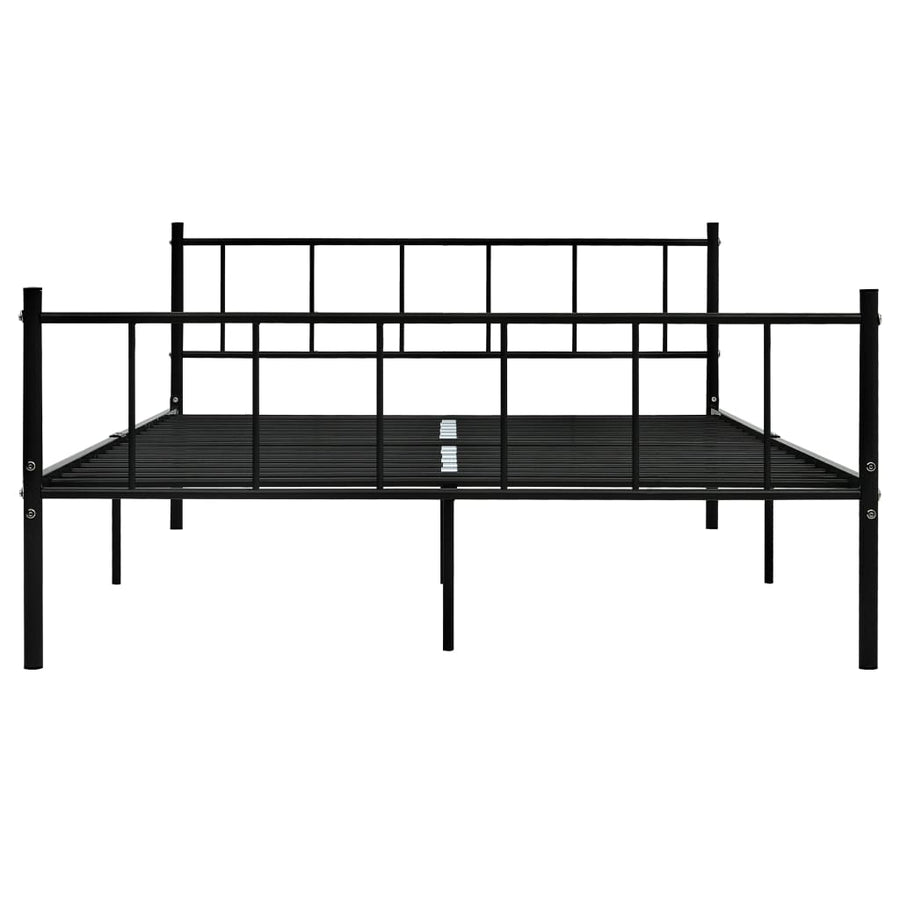 Bedframe Metaal 180 x 200 cm Zwart