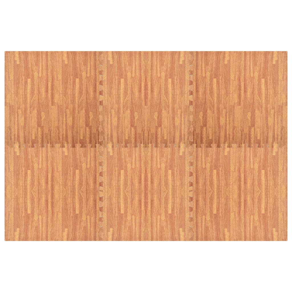 Vloermatten 6 St 2,16 ㎡ Eva-Schuim Houtnerfprint 2.16 m² Bruin