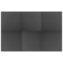 Vloermatten 6 St 2,16 ㎡ Eva-Schuim 2.16 m² Zwart