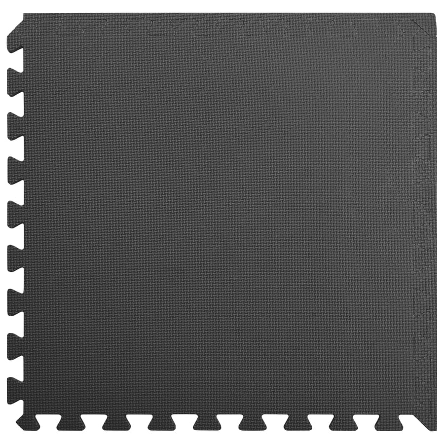 Vloermatten 6 St 2,16 ㎡ Eva-Schuim 2.16 m² Zwart