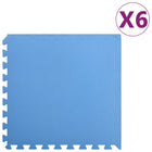 Floor mats 6 pcs 2.16 m² EVA foam blue