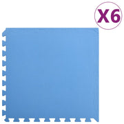 Vloermatten 6 stuks 2,16 m² blauw EVA-schuim