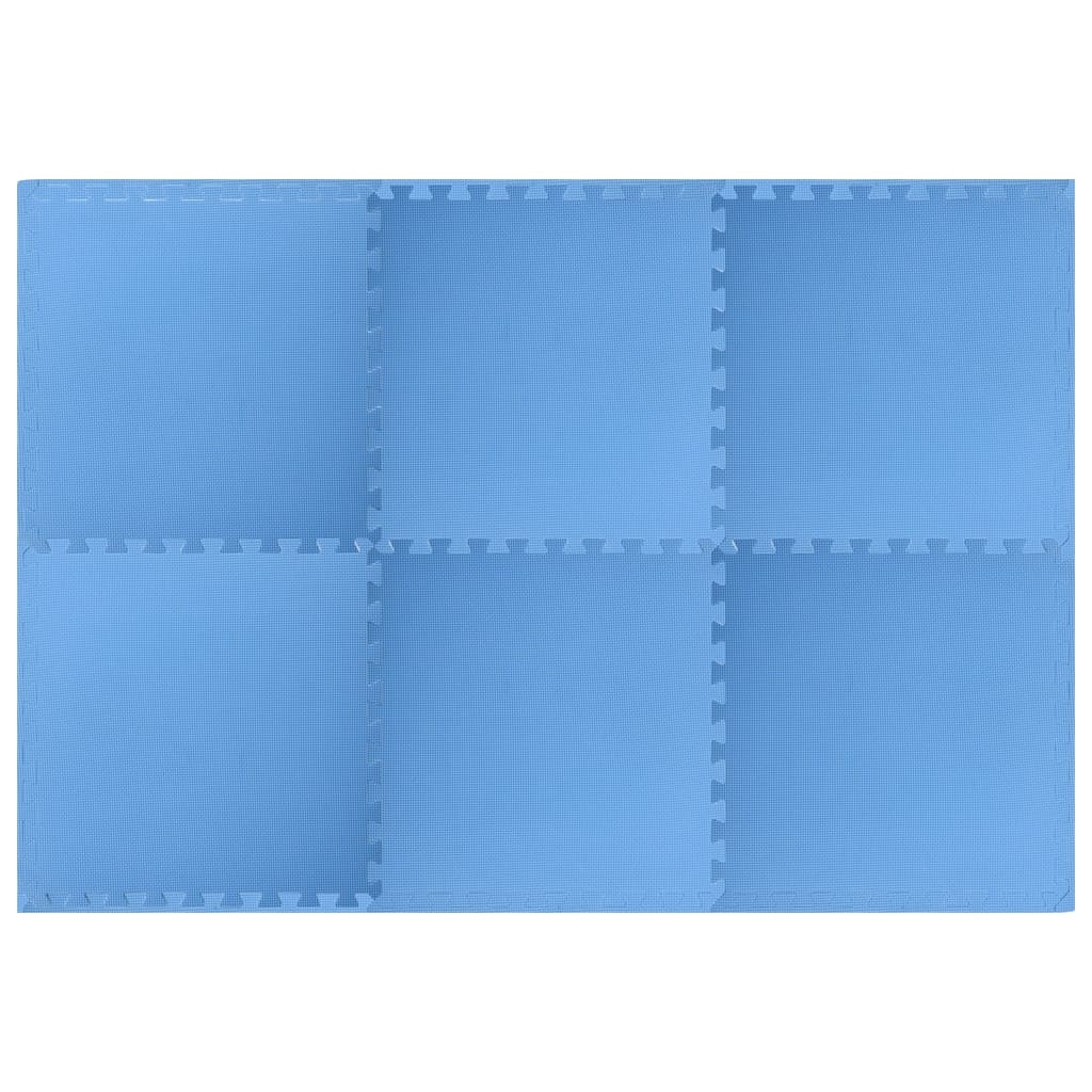 Vloermatten 6 St 2,16 ㎡ Eva-Schuim 2.16 m² Blauw