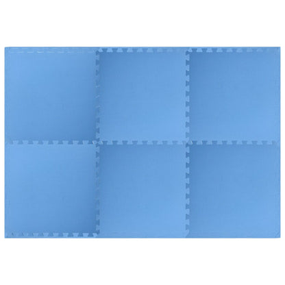 Vloermatten 6 St 2,16 ㎡ Eva-Schuim 2.16 m² Blauw