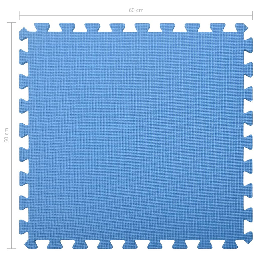 Vloermatten 6 St 2,16 ㎡ Eva-Schuim 2.16 m² Blauw