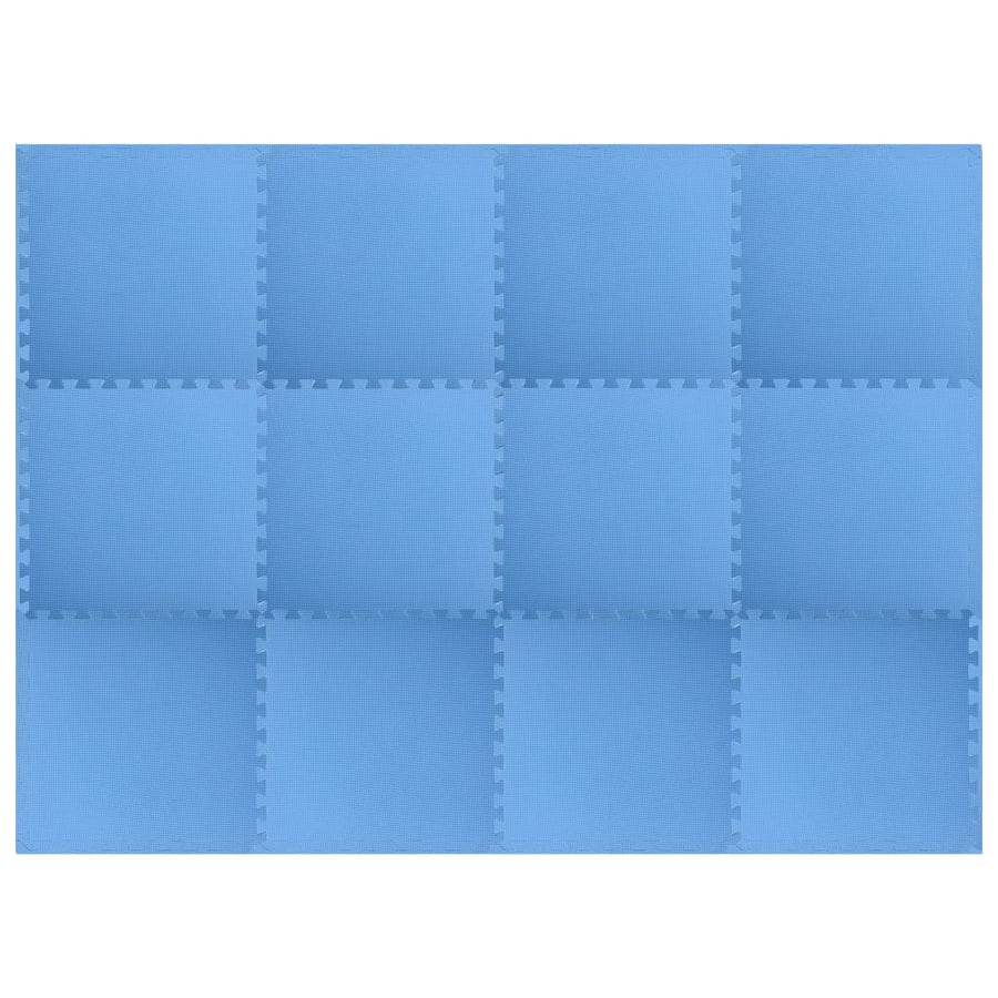 Vloermatten 12 St 4,32 ㎡ Eva-Schuim 4.32 m² Blauw