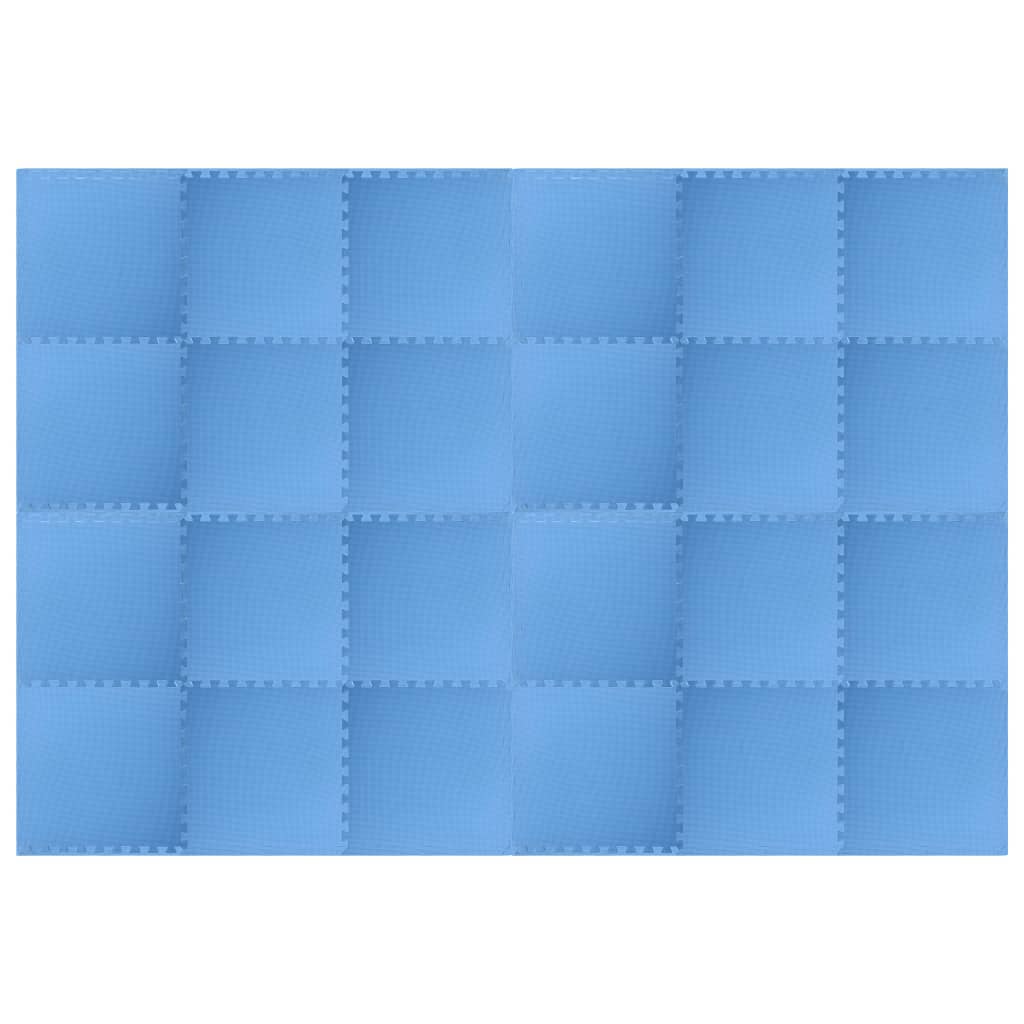 Vloermatten 24 St 8,64 ㎡ Eva-Schuim 8.64 m² Blauw