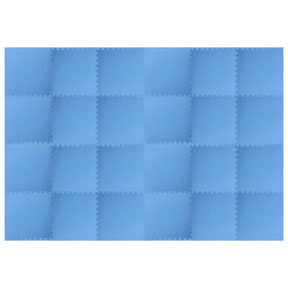 Vloermatten 24 St 8,64 ㎡ Eva-Schuim 8.64 m² Blauw