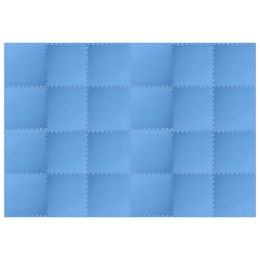 Vloermatten 24 St 8,64 ㎡ Eva-Schuim 8.64 m² Blauw