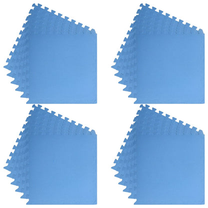 Vloermatten 24 St 8,64 ㎡ Eva-Schuim 8.64 m² Blauw