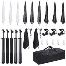 Fotostudioset Met Verlichtingsset En Softboxen 9 met spiraalvormige lamp