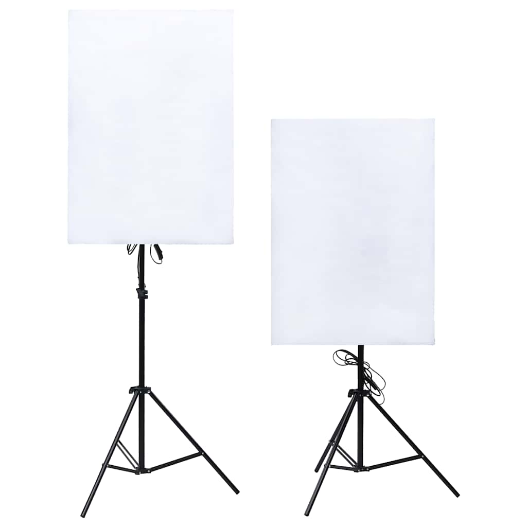 Fotostudioset Met Verlichtingsset En Softboxen 9 met spiraalvormige lamp