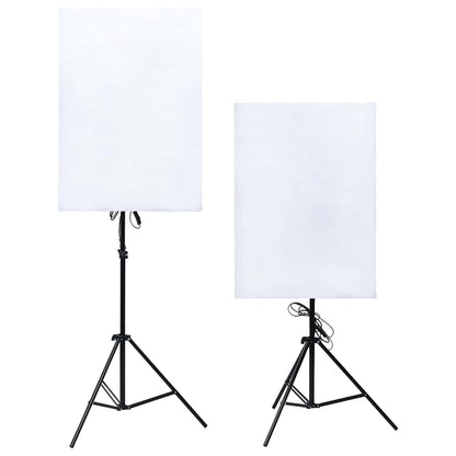 Fotostudioset Met Verlichtingsset En Softboxen 9 met spiraalvormige lamp
