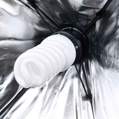 Fotostudioset Met Verlichtingsset En Softboxen 9 met spiraalvormige lamp