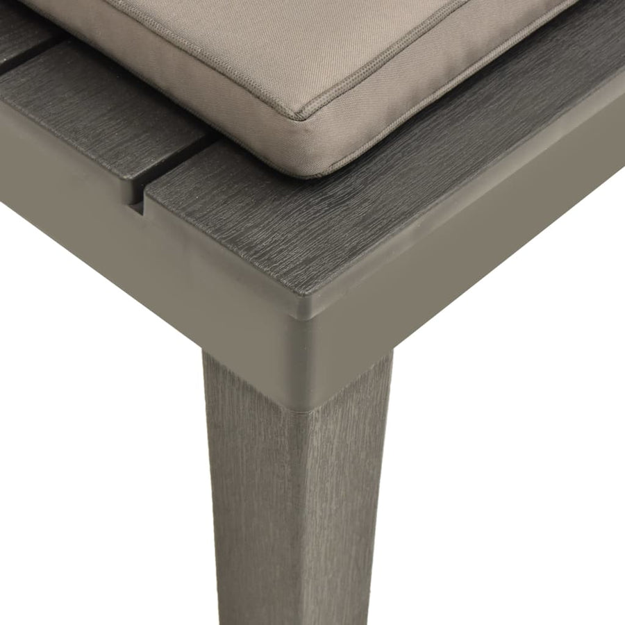 Loungestoelen Met Kussens Kunststof 2 Antraciet