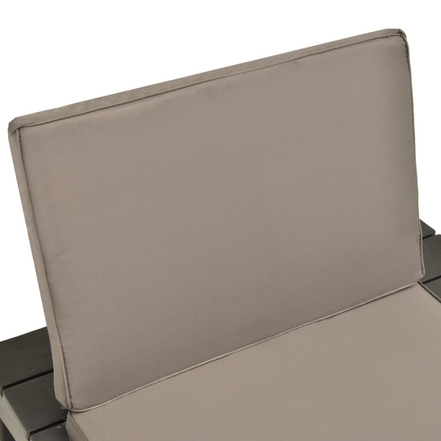 Loungestoelen Met Kussens Kunststof 4 Antraciet