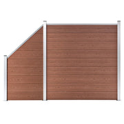 Schutting composiet 273x186 cm bruin