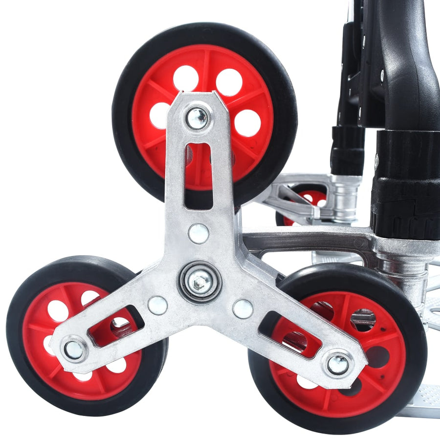 Traptrolley Inklapbaar 70 Kg Aluminium Zilverkleurig