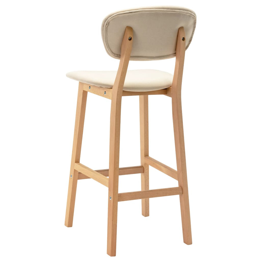Barkrukken Stof Kleurig crème