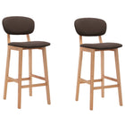 Barkrukken 2 stuks stof bruin 66 cm zithoogte
