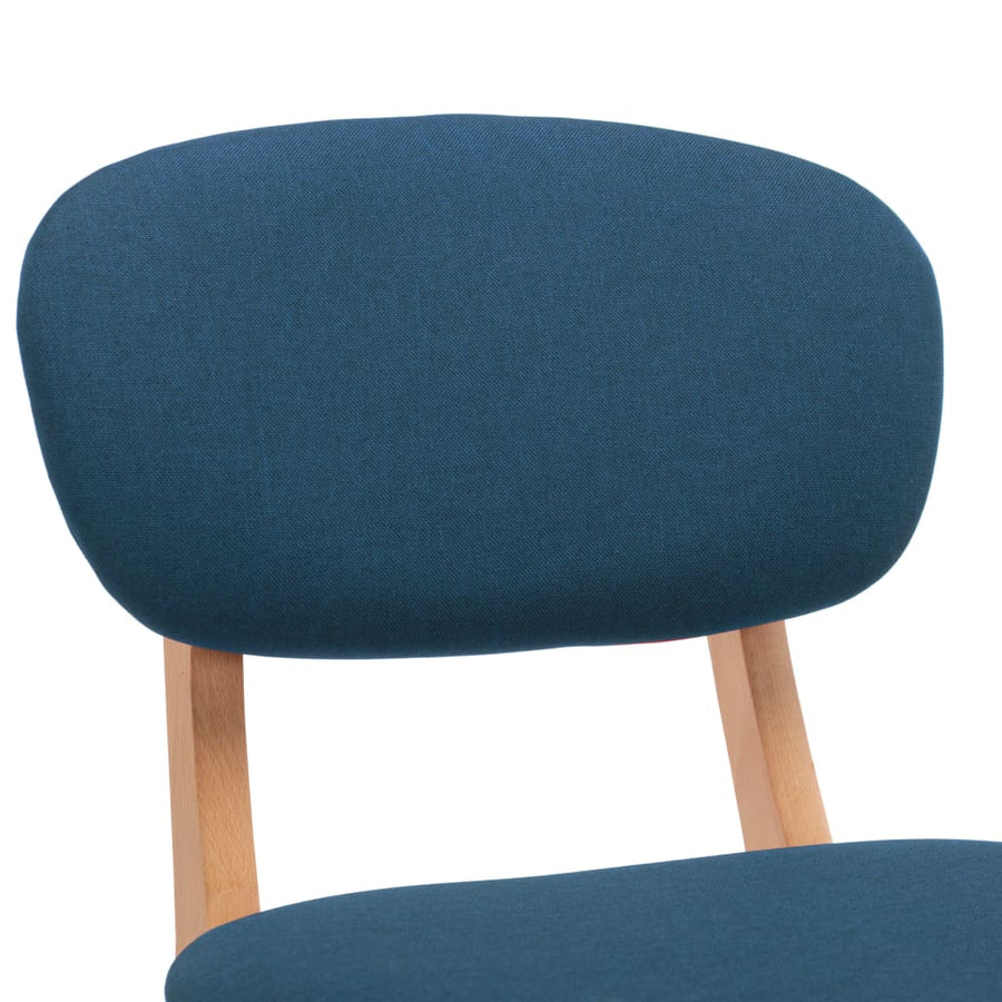 Barkrukken Stof Blauw