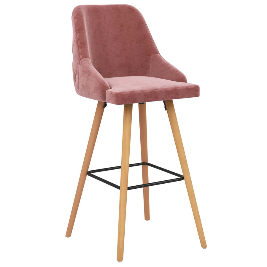 Barkrukken Fluweel Roze