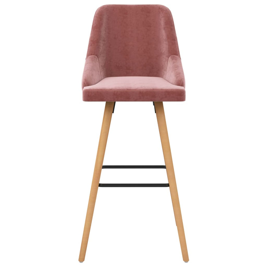 Barkrukken Fluweel Roze