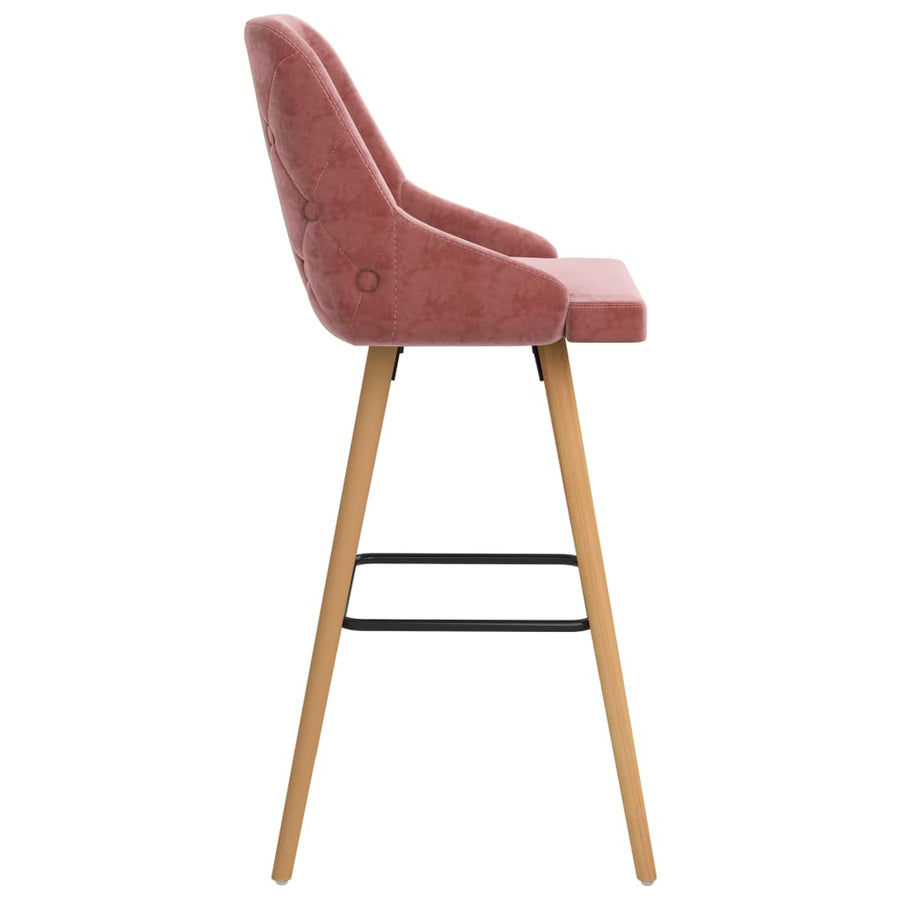 Barkrukken Fluweel Roze