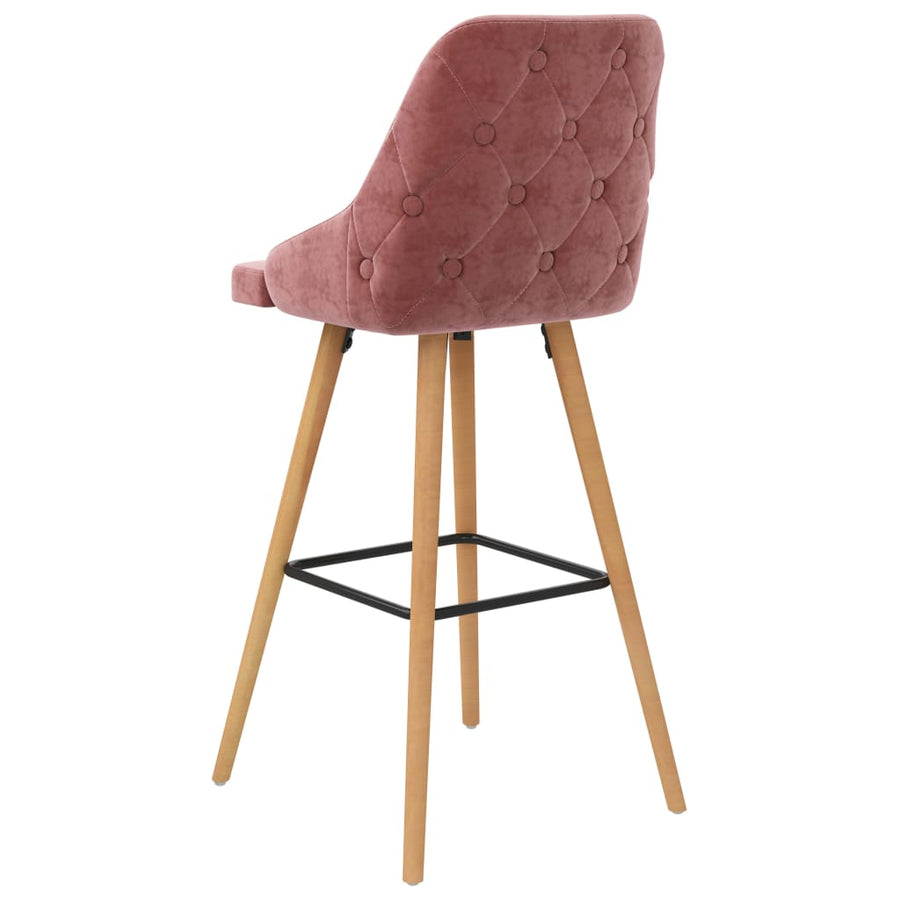 Barkrukken Fluweel Roze