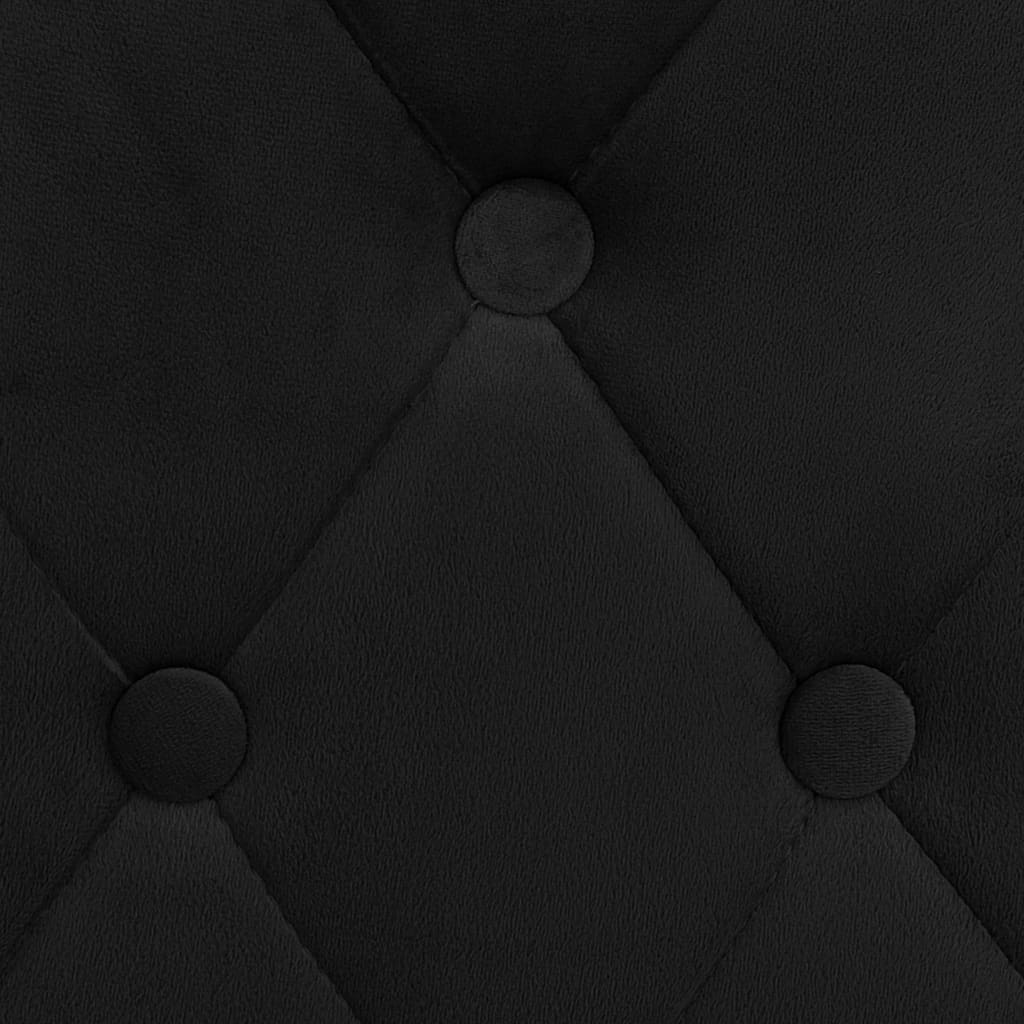 Barkrukken Fluweel Zwart