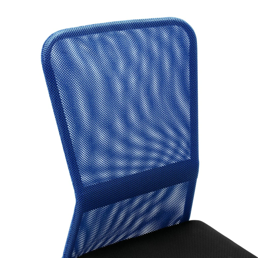 Kantoorstoel 44X52X00 Cm Mesh Stof Zwart en blauw