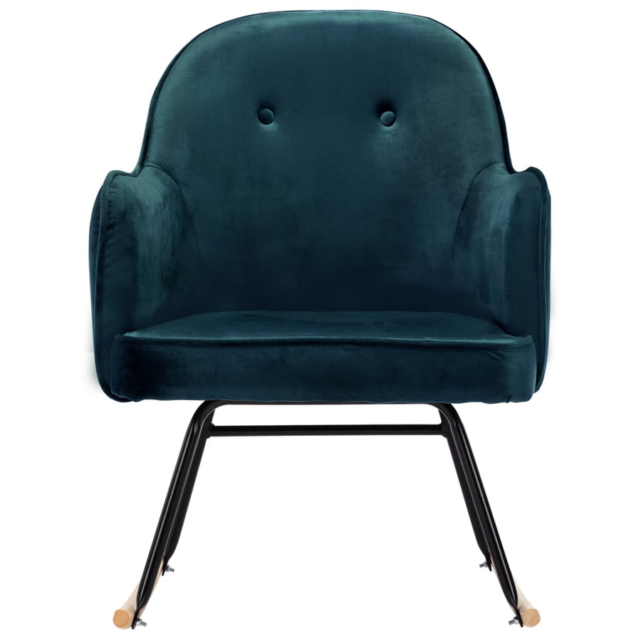 Schommelstoel Fluweel Blauw