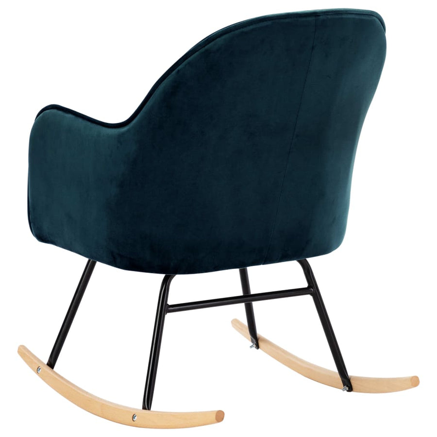 Schommelstoel Fluweel Blauw