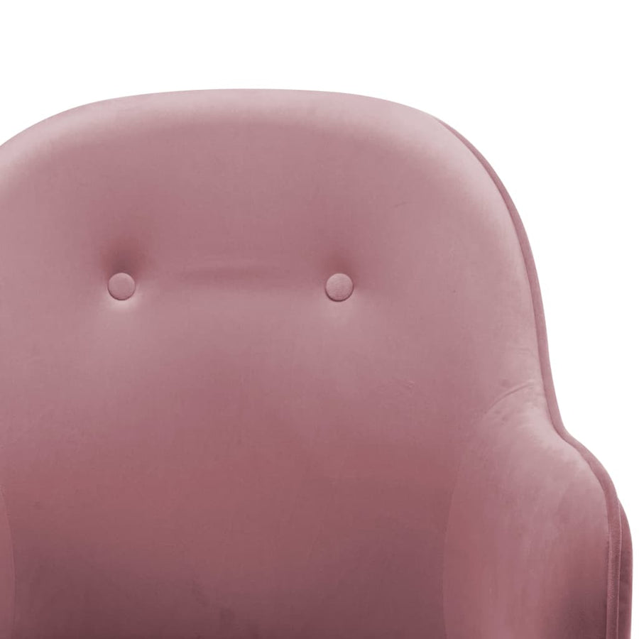 Schommelstoel Fluweel Roze