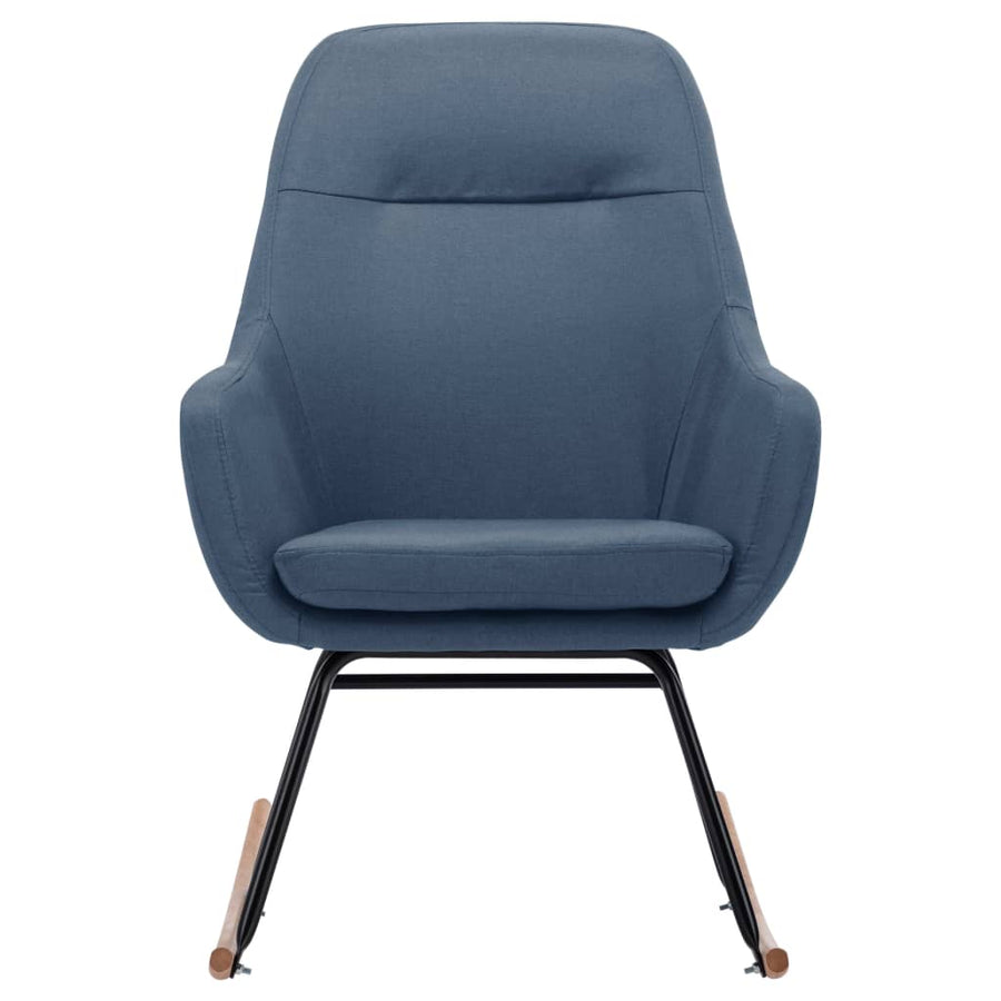 Schommelstoel Stof Blauw