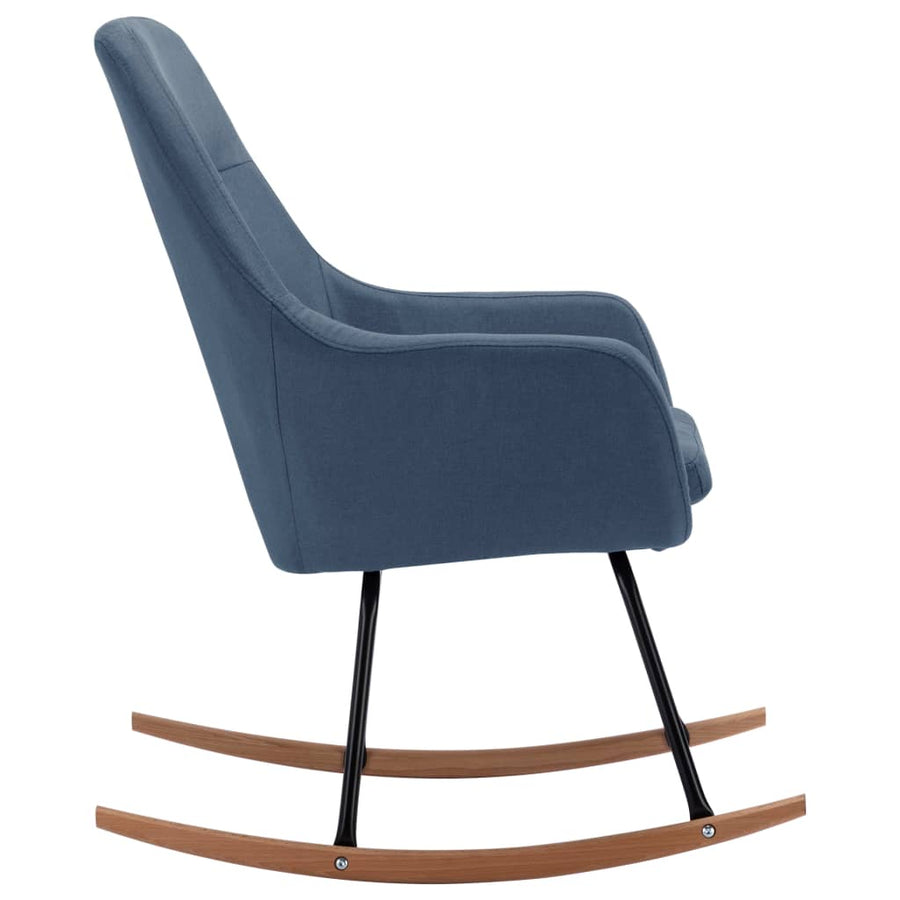 Schommelstoel Stof Blauw