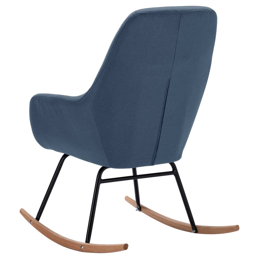 Schommelstoel Stof Blauw