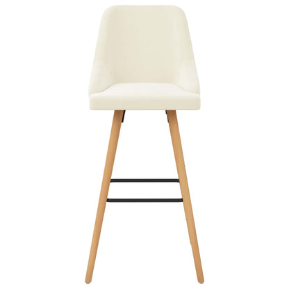 Barstoelen Fluweel crème