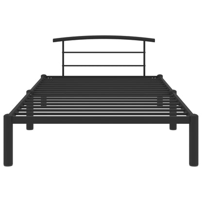 Bedframe Metaal 90 x 200 cm Zwart